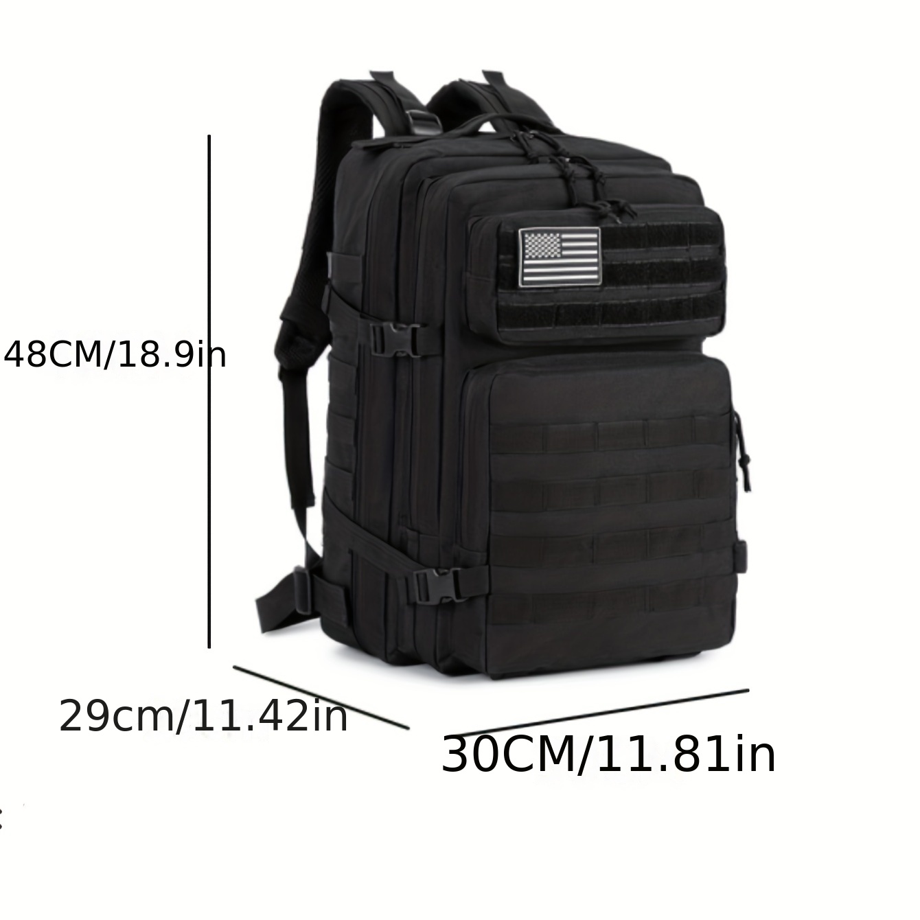 Large Military Tactical Backpack Waterproof Survival Pack for Outdoor Training and Adventure