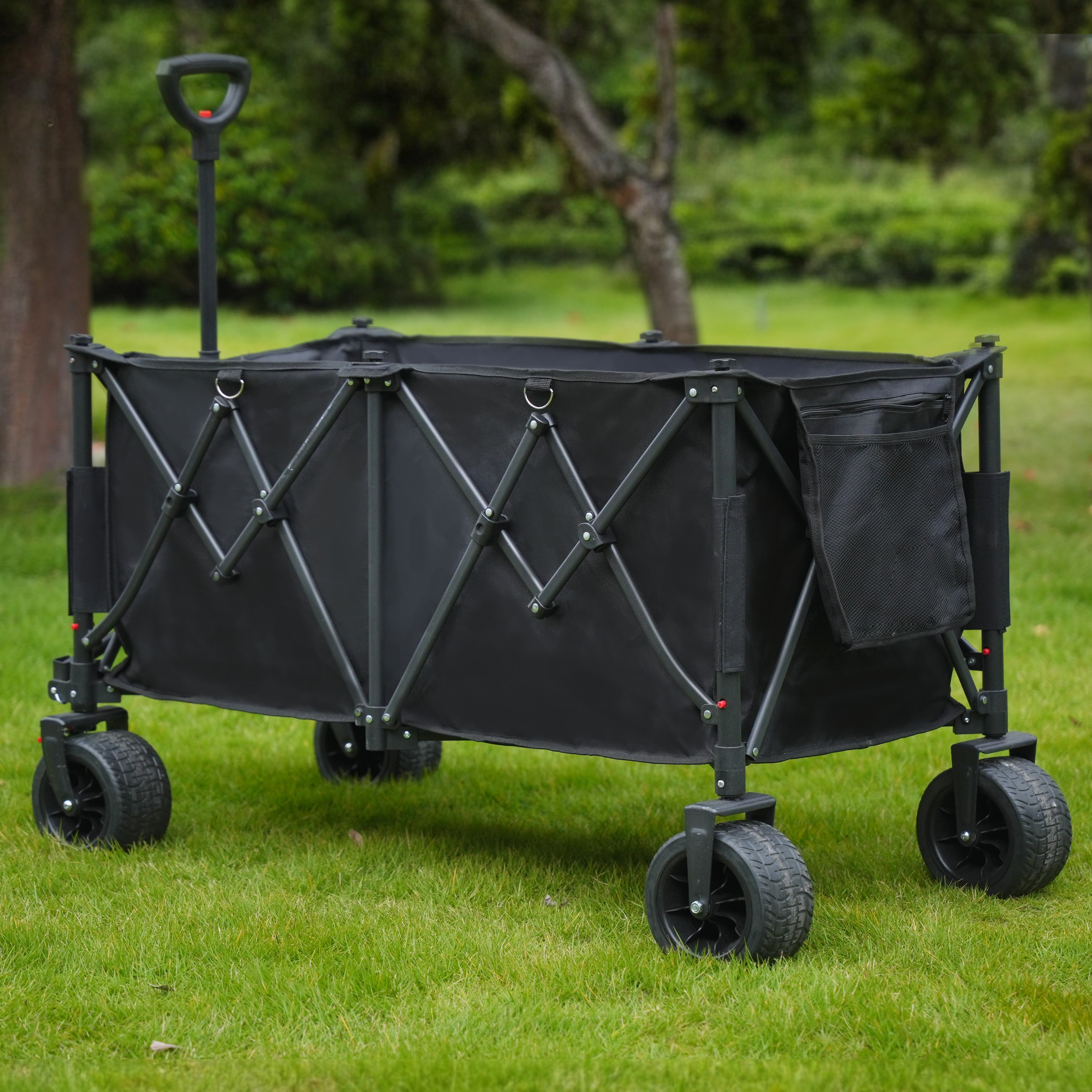 Beach Cart with Large Wheels for Beach, Garden, Camping, Groceries, Shopping