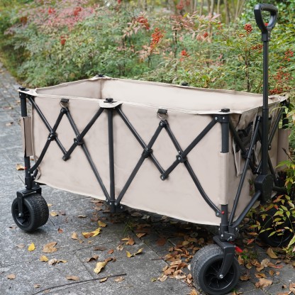 Beach Cart with Large Wheels for Beach, Garden, Camping, Groceries, Shopping