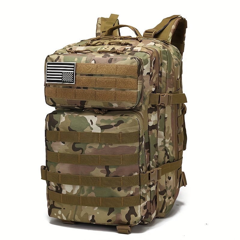 Large Military Tactical Backpack Waterproof Survival Pack for Outdoor Training and Adventure