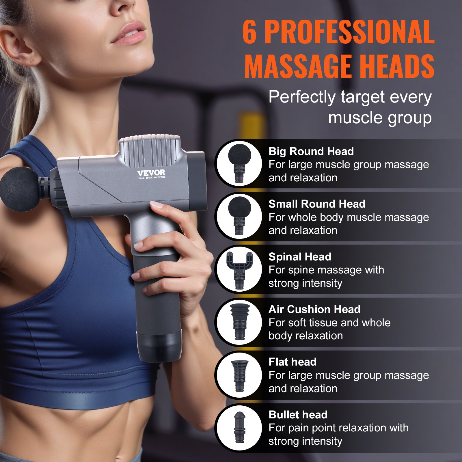 Massage Gun Deep Tissue, Percussion Muscle Massager for Athletes