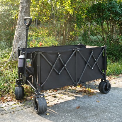 Beach Cart with Large Wheels for Beach, Garden, Camping, Groceries, Shopping