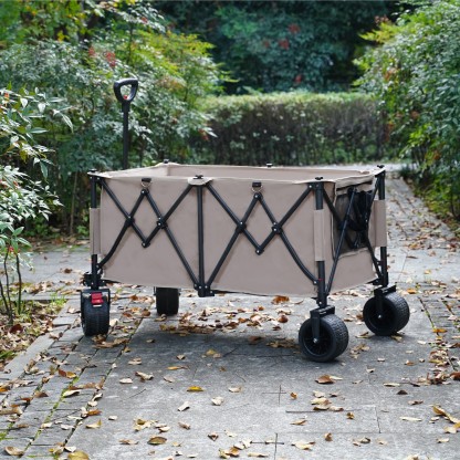 Beach Cart with Large Wheels for Beach, Garden, Camping, Groceries, Shopping