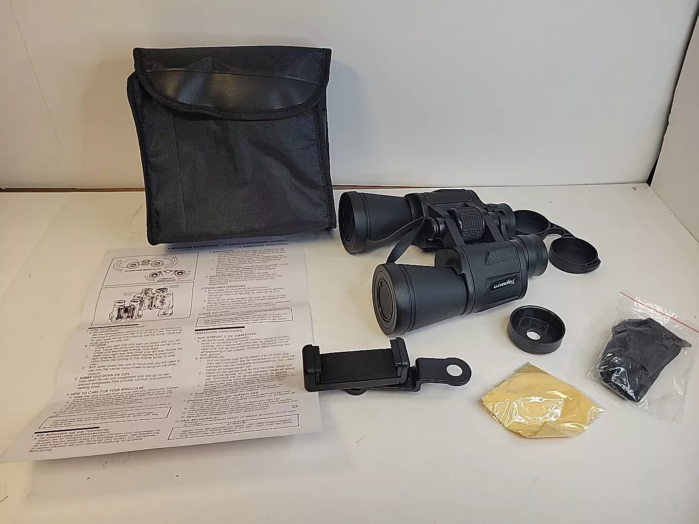 20x50 Binoculars for Adults with Low Light Night Vision, 26mm Eyepiece, BAK4 Prism, FMC Lens & Phone Adapter
