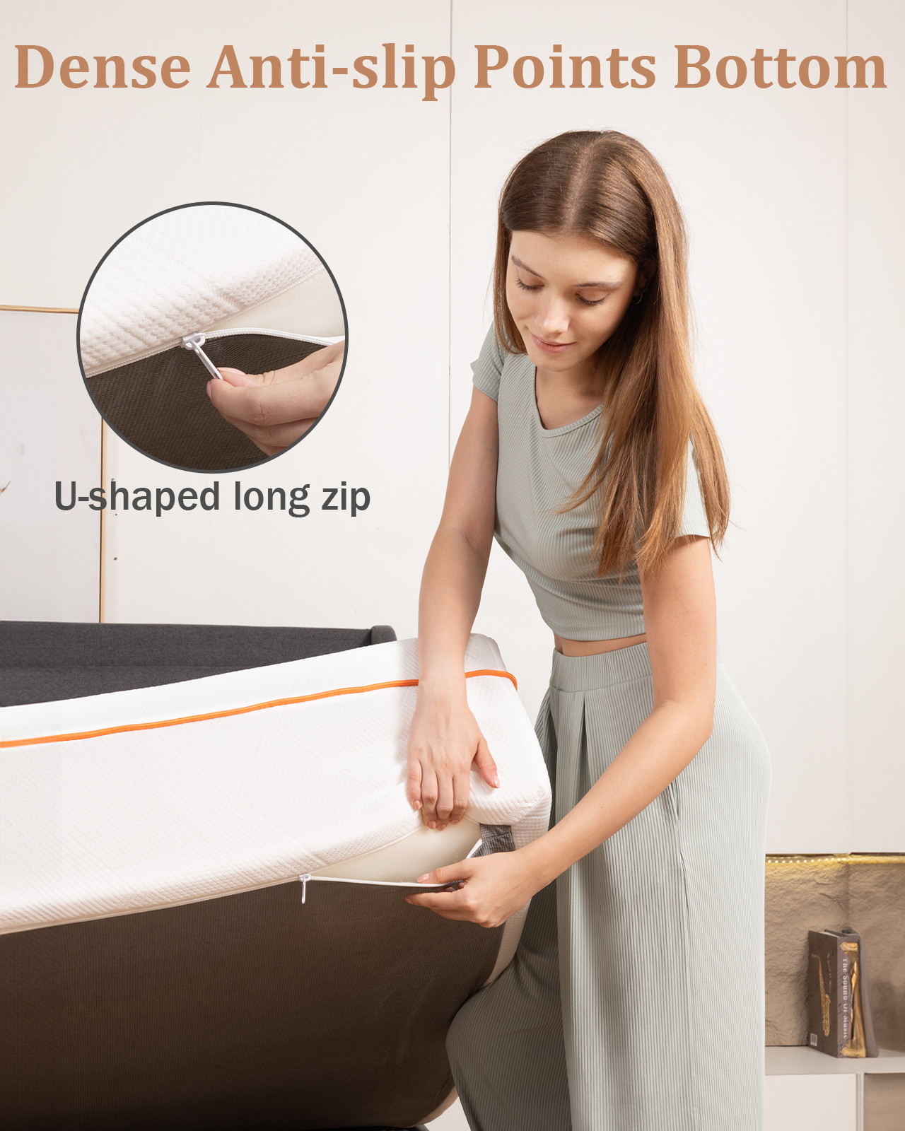 10 Inch Queen Mattress, Gel Memory Foam Mattress for Pressure Relief, Medium Firm Mattress with Washable Cover, CertiPUR-US Certified, Queen Size Bed Mattress in a Box