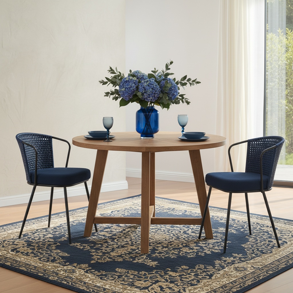Sailvan Set of 2/4/6 Dining Chairs, Upholstered Rattan Kitchen & Dining Room Chairs with Rattan Backrest & Boucle Cushion, Farmhouse Dining Room Chair with Metal Leg