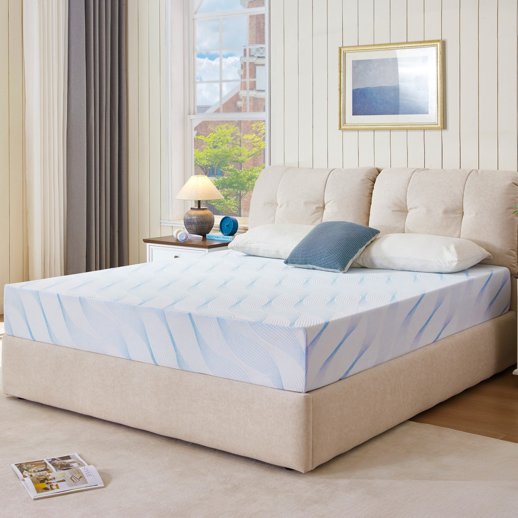 Sailvan Full Mattress, 10 inch Full Size Mattress in a Box, Cooling Gel Memory Foam Mattresses for Comfort Sleep, Pressure Relief, CertiPUR-US Certified, No Fiberglass, Motion Isolation