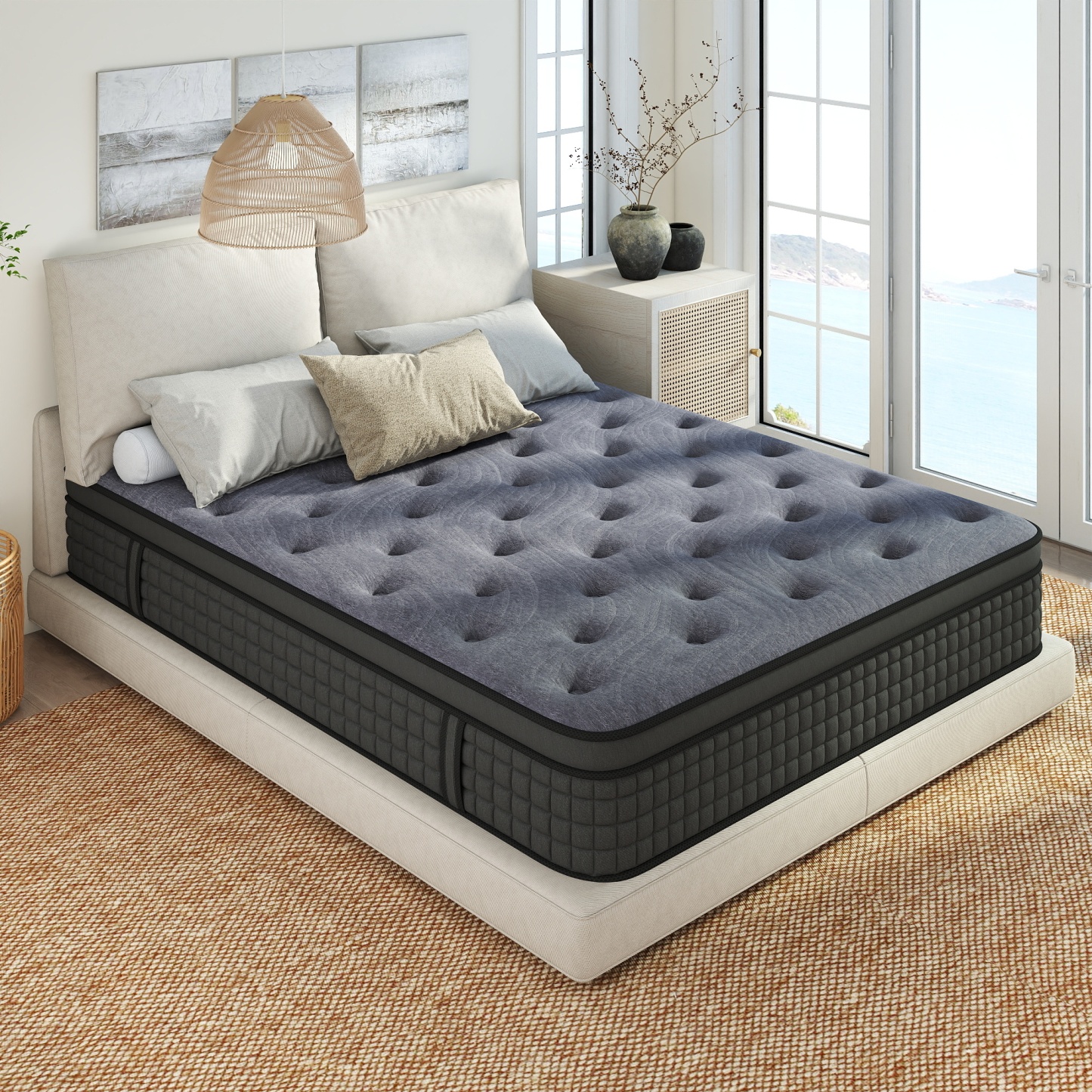 Sailvan Full Mattress, 12 Inch Hybrid Mattress in a Box, Gel Memory Fo