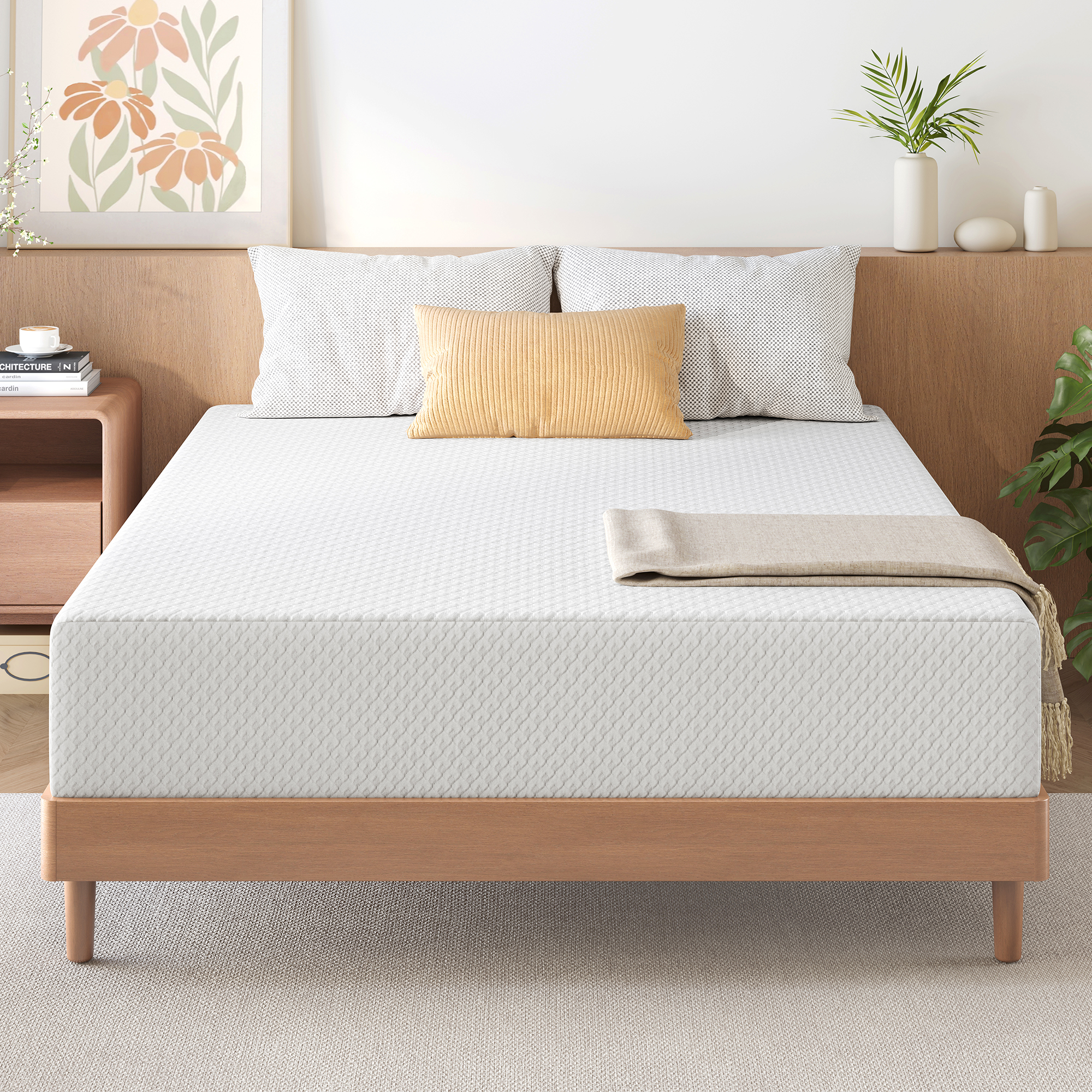 Sailvan Twin Mattress in a Box,Twin Bed Mattress 6/8 inch,Twin Memory Foam Mattress, Twin Size Medium Firm Mattress ,Washable Cover, Pressure Relief