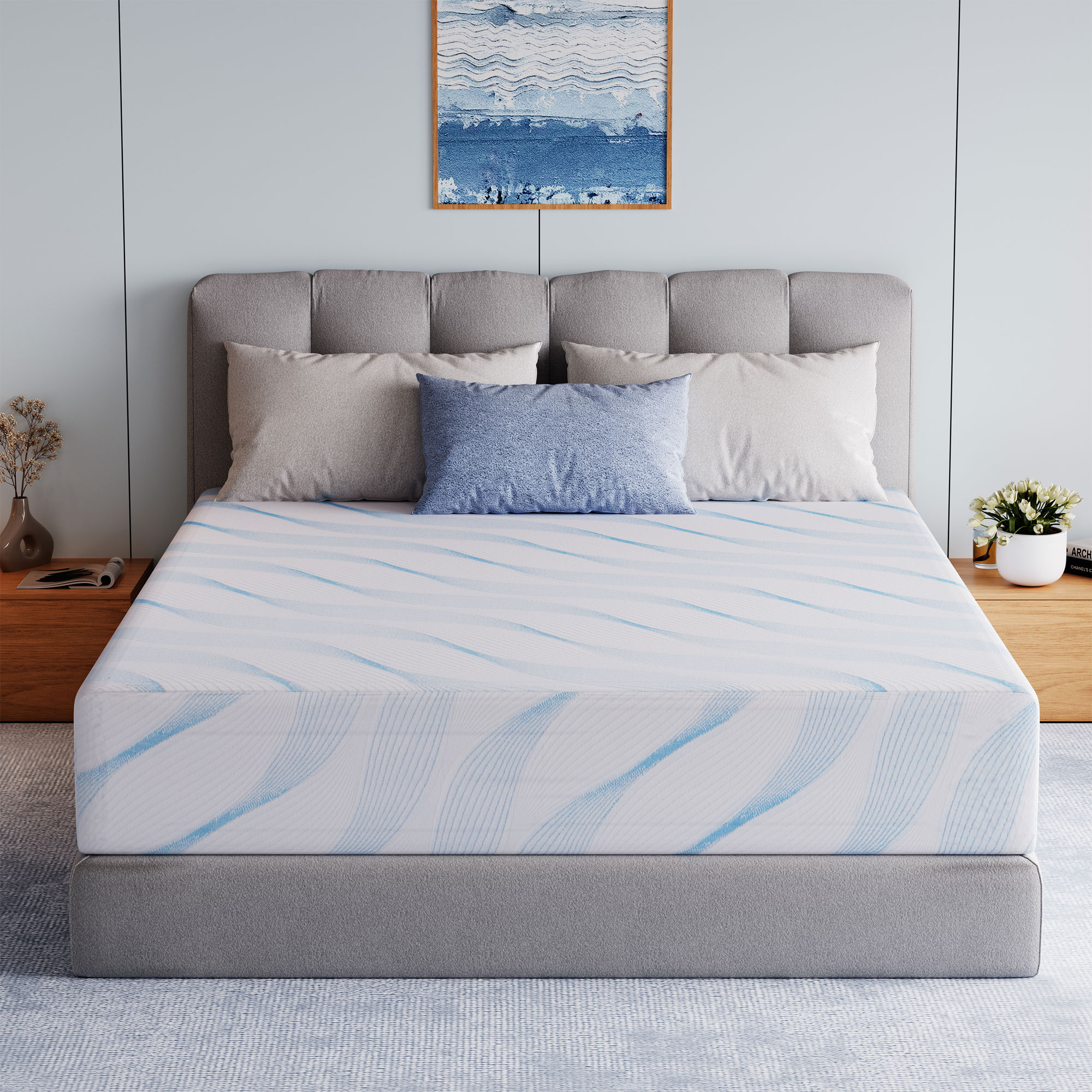 Sailvan Full Mattress, 10 inch Full Size Mattress in a Box, Cooling Gel Memory Foam Mattresses for Comfort Sleep, Pressure Relief, CertiPUR-US Certified, No Fiberglass, Motion Isolation