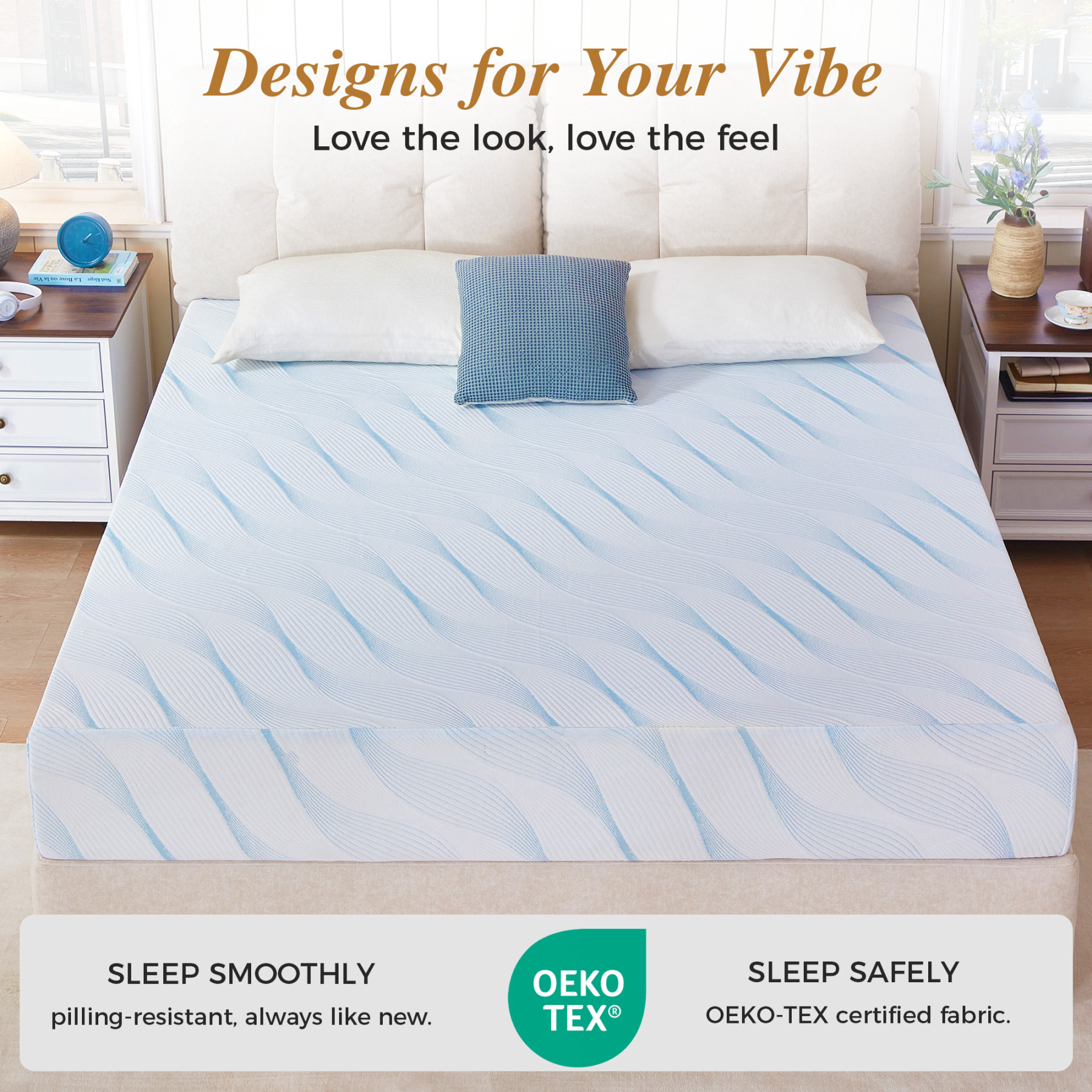 Sailvan Full Mattress, 10 inch Full Size Mattress in a Box, Cooling Gel Memory Foam Mattresses for Comfort Sleep, Pressure Relief, CertiPUR-US Certified, No Fiberglass, Motion Isolation