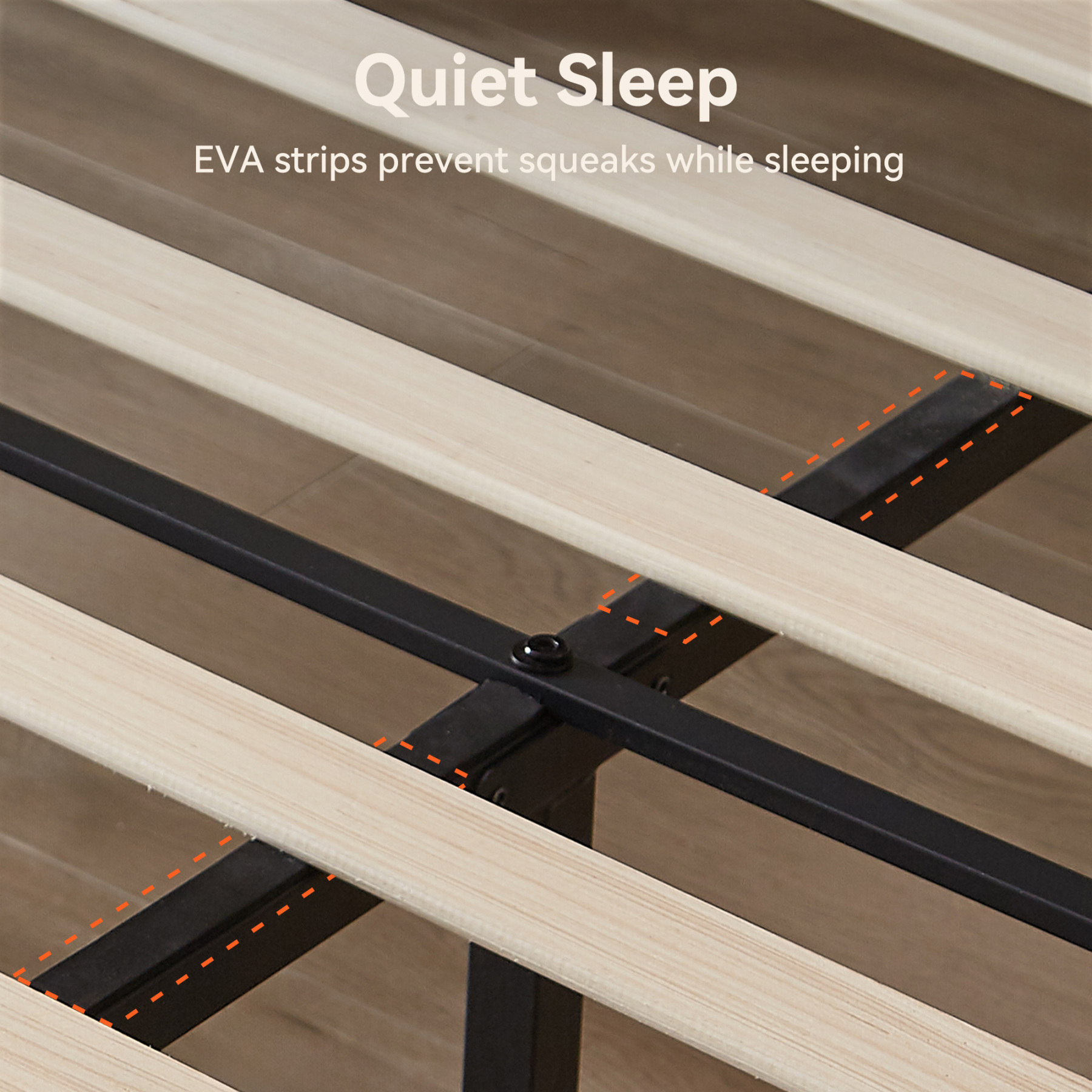 Sailvan Queen Bed Frame with Headboard, Upholstered Bed Frame with Button Tufted, Platform Bed with Wood Slat Support, Noise Free, Easy Assembly, No Box Spring Needed, Dark Gray