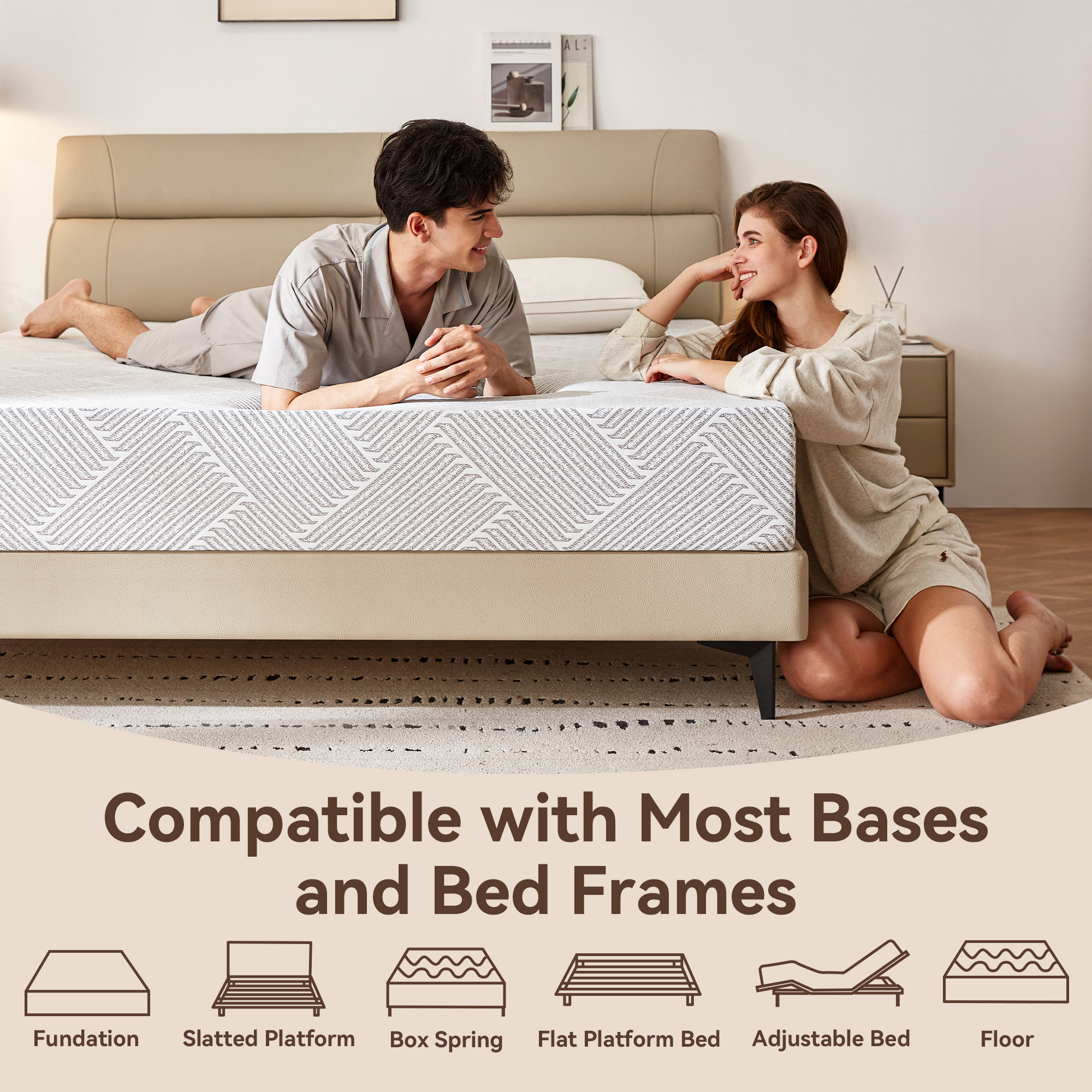 Sailvan Queen Mattress, Medium Firm Mattress in a Box, 10 inch Memory Foam Mattress with Removable Cover, Edge Support, Pressure Relief & CertiPUR-US