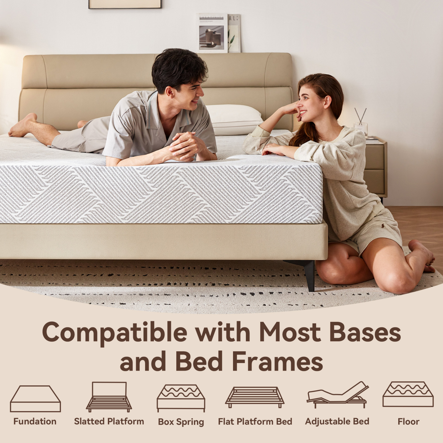 Sailvan Queen Mattress, Medium Firm Mattress in a Box, 10 inch Memory Foam Mattress with Removable Cover, Edge Support, Pressure Relief & CertiPUR-US