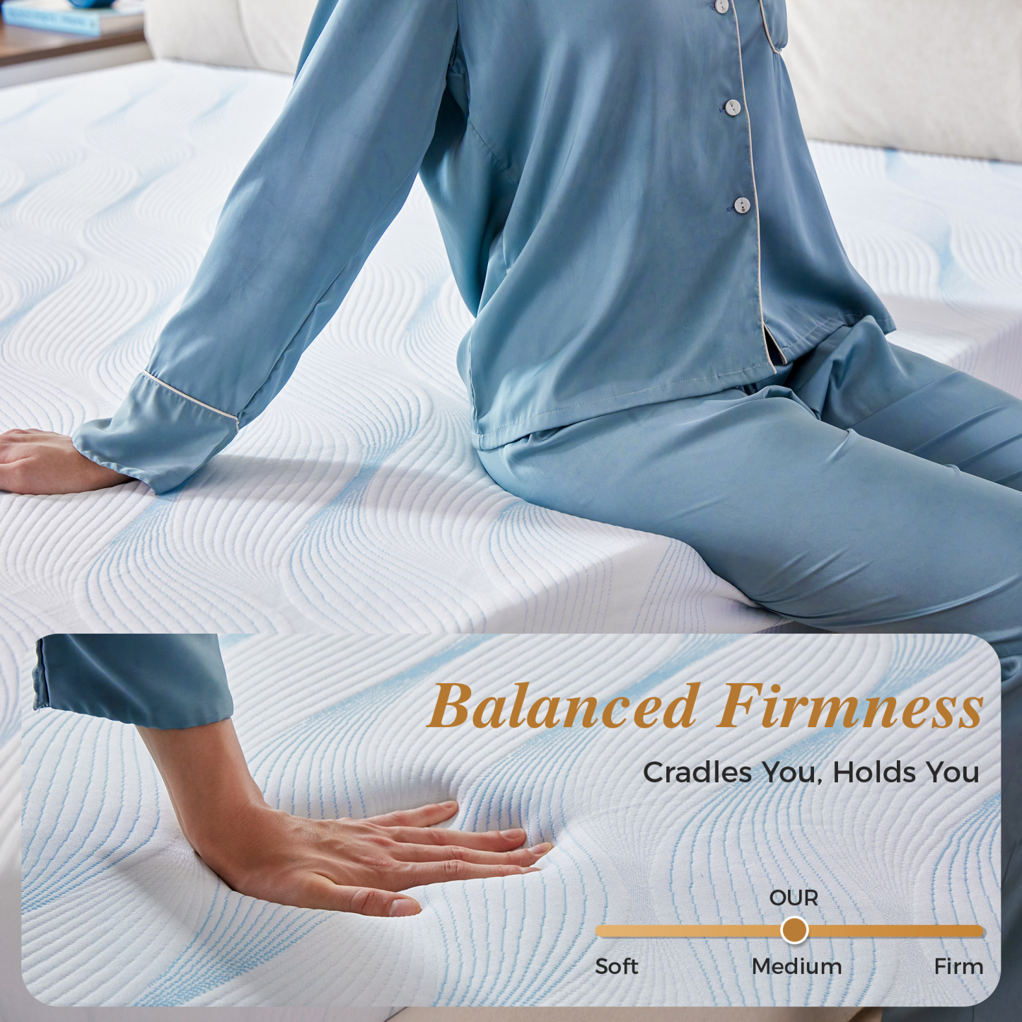 Memory Foam Mattress,10 Inch Full Mattress in a Box,Medium Firm, Zoned Pressure Relief, Fiberglass free,Certified Safe Foams & Fabric