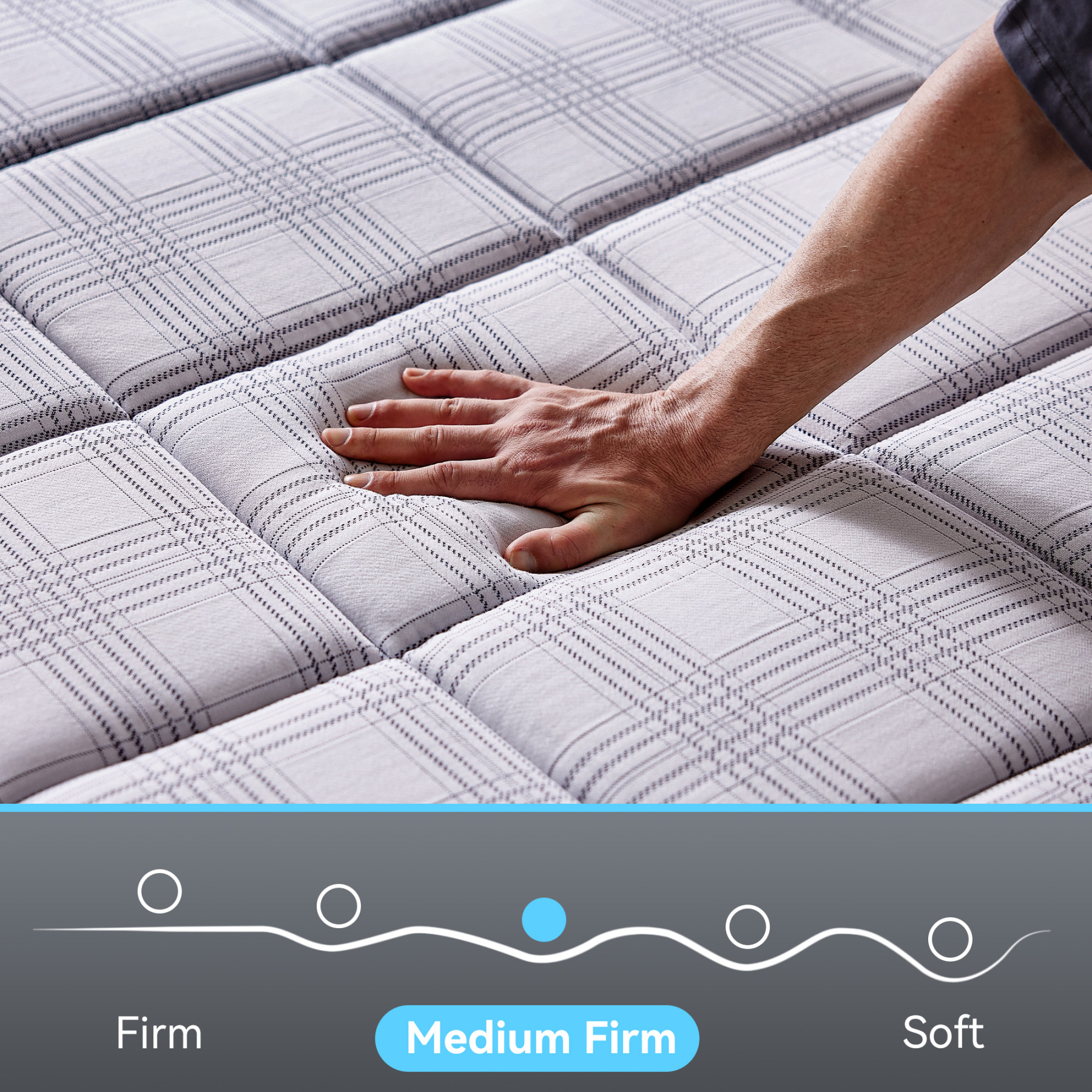 Sailvan Queen Mattress,13 Inch Gel Memory Foam Hybrid Mattress with Copper Ion Fabric Pocket Spring Mattress Queen Size in a Box, Medium Firm, Edge Support, CertiPUR-US Certified, Made in USA