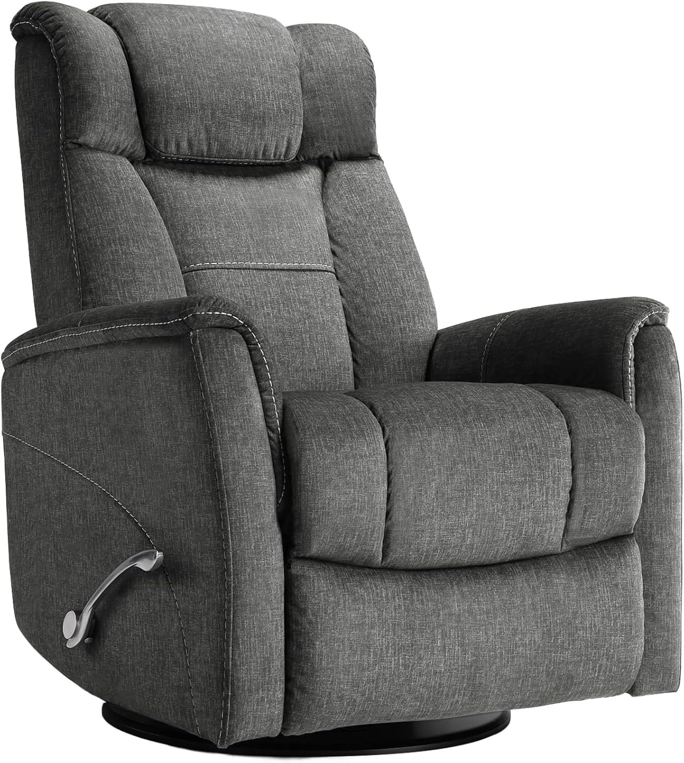 Swivel Rocking Recliner for Adults, Glider Rocker Recliner Nursery Chair, Living Room Accent Sofa Chair
