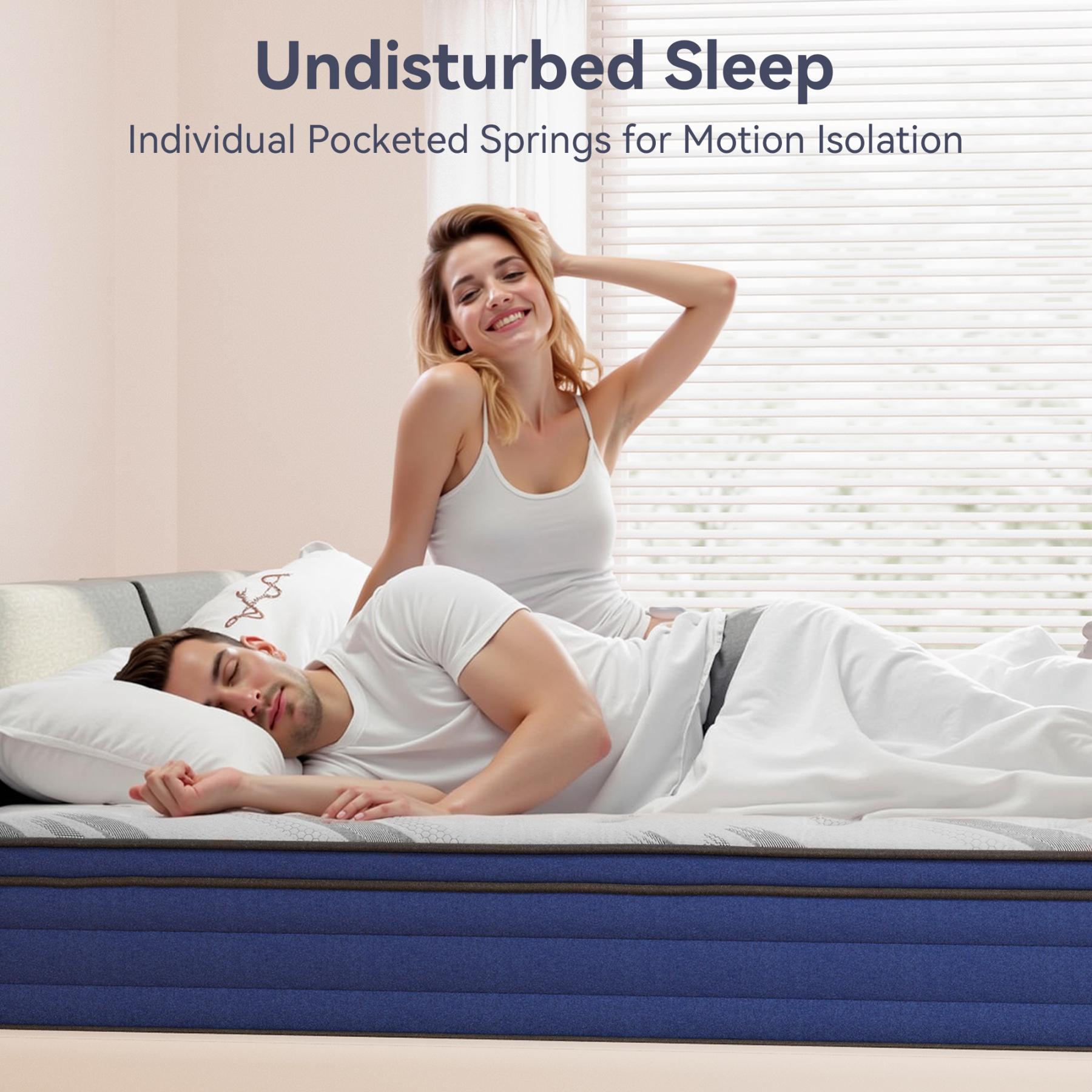 Susalt 10 Inch Mattress, Hybrid Mattress Memory Foam Mattress in a Box