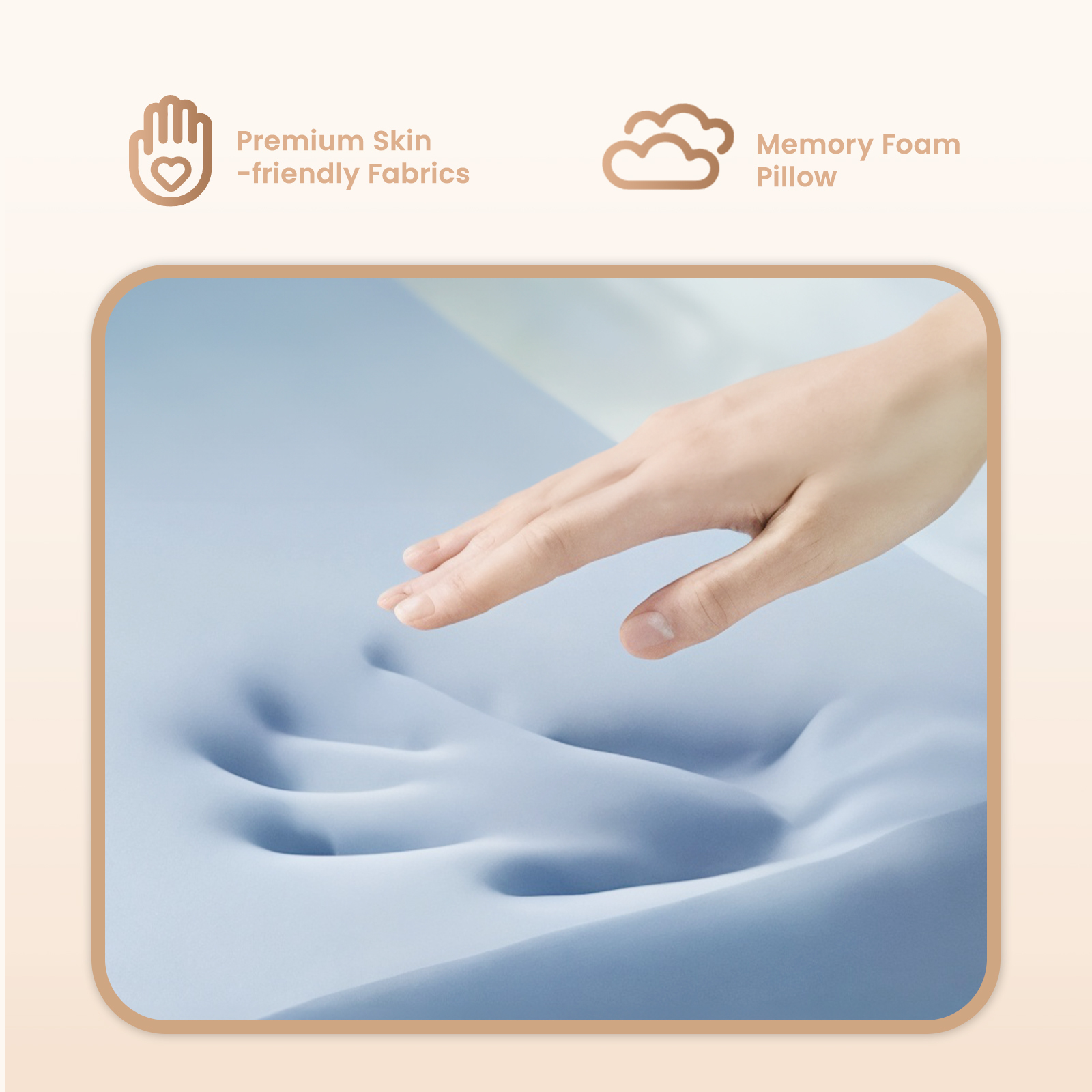 Susalt Cervical Neck Pillows for Pain Relief, Memory Foam Deep Sleep Pillow for Back, Side, & Stomach Sleepers, Cooling Sleeping, Soft and Breathable Cover