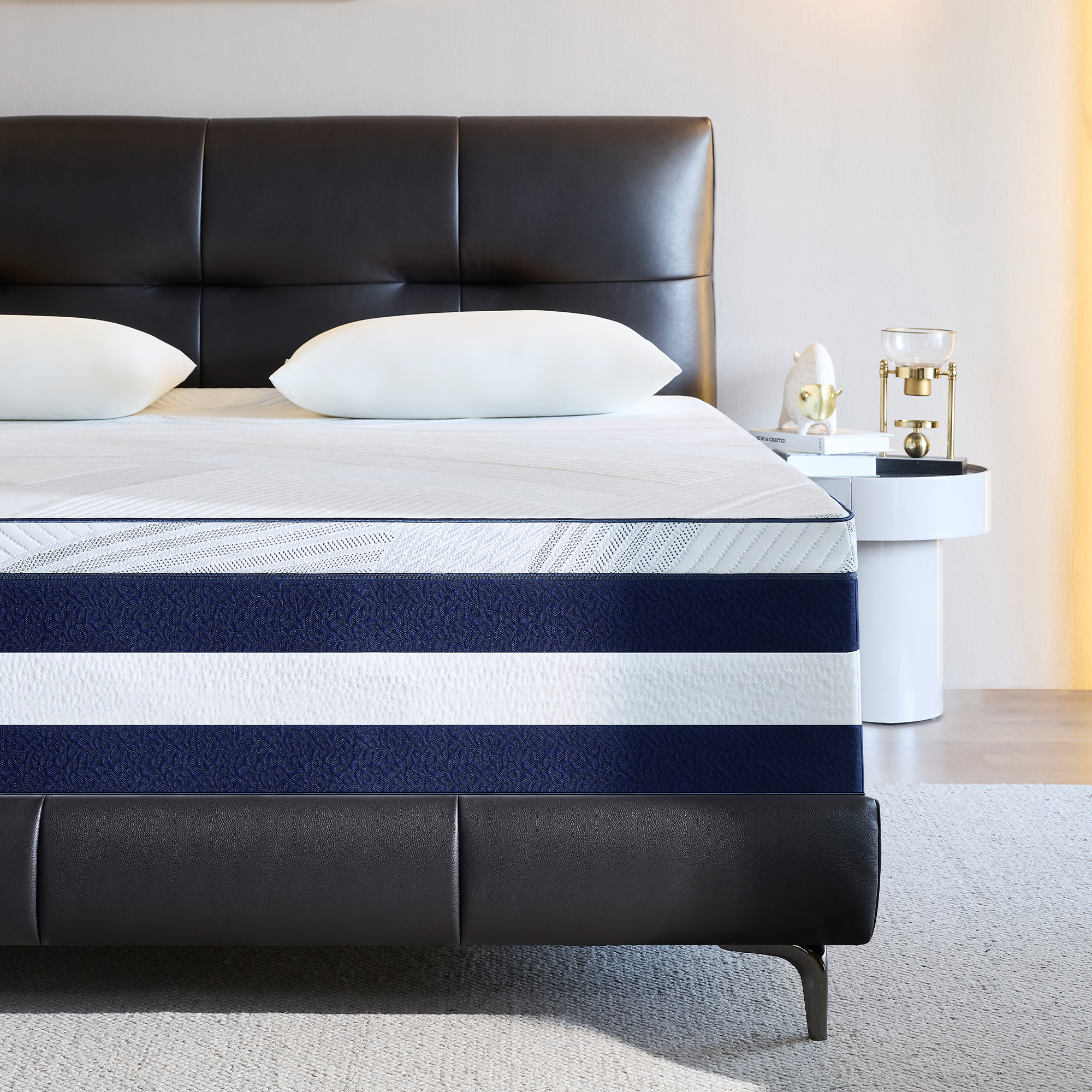 12 inch Queen Mattress, Memory Foam Mattress in a Box, Cooling Gel Queen Mattress with 2-in-1 Detachable Design, Pressure Relief, Medium Feel & CertiPUR-US Certified, Made in USA