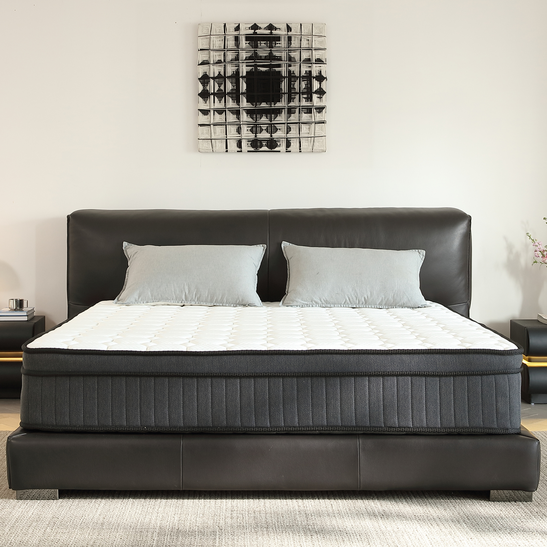 Sailvan Twin Mattress, 10 Inch Memory Foam Hybrid Mattress in a Box, with Individual Pocket Springs for Motion Isolation, Pressure Relief, CertiPUR-US Certified