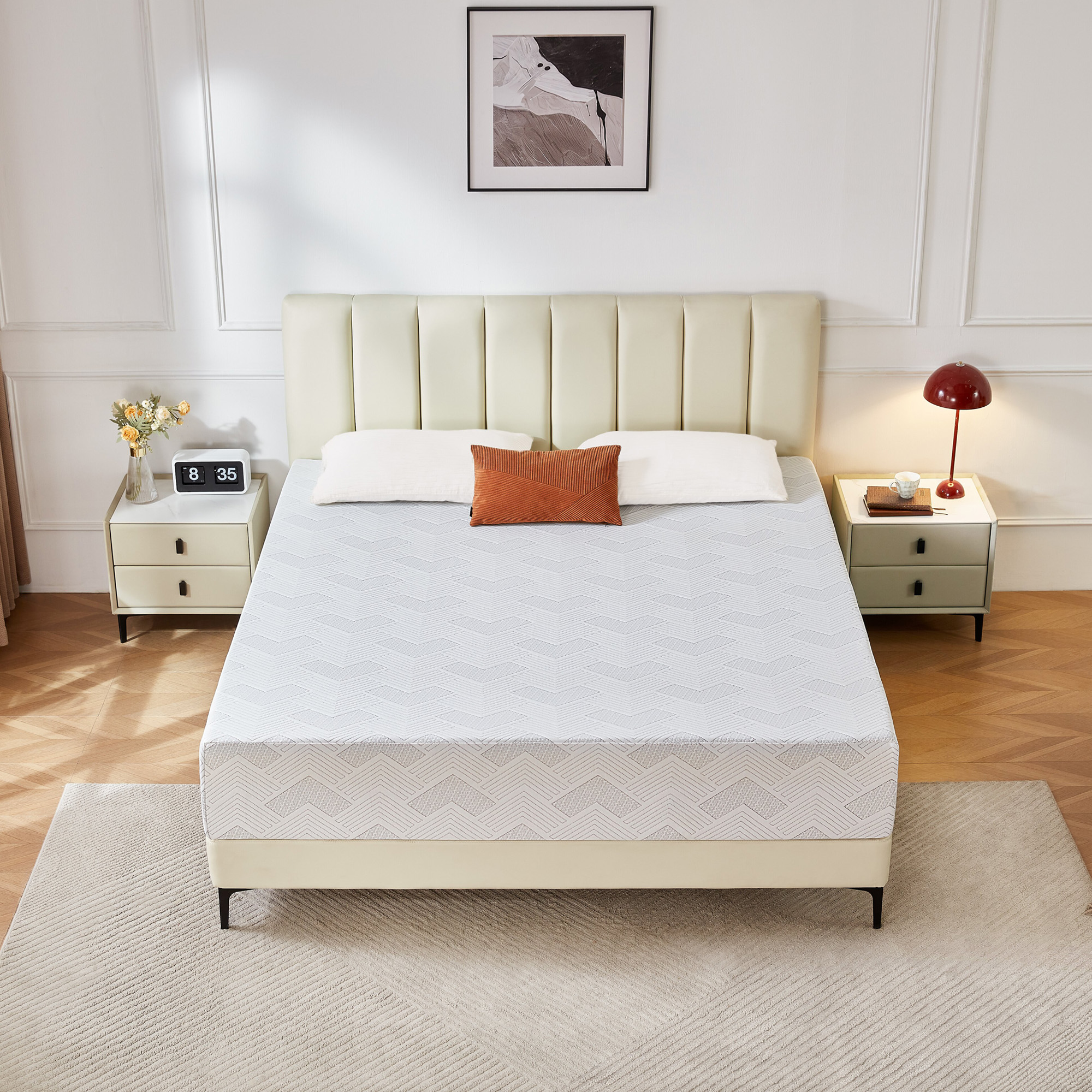 Sailvan Queen Mattress,12 Inch Queen Size Mattresses in a Box,Memory Foam Mattress ,for Motion Isolation&Lumbar Support & Pressure Relief,Medium Firm