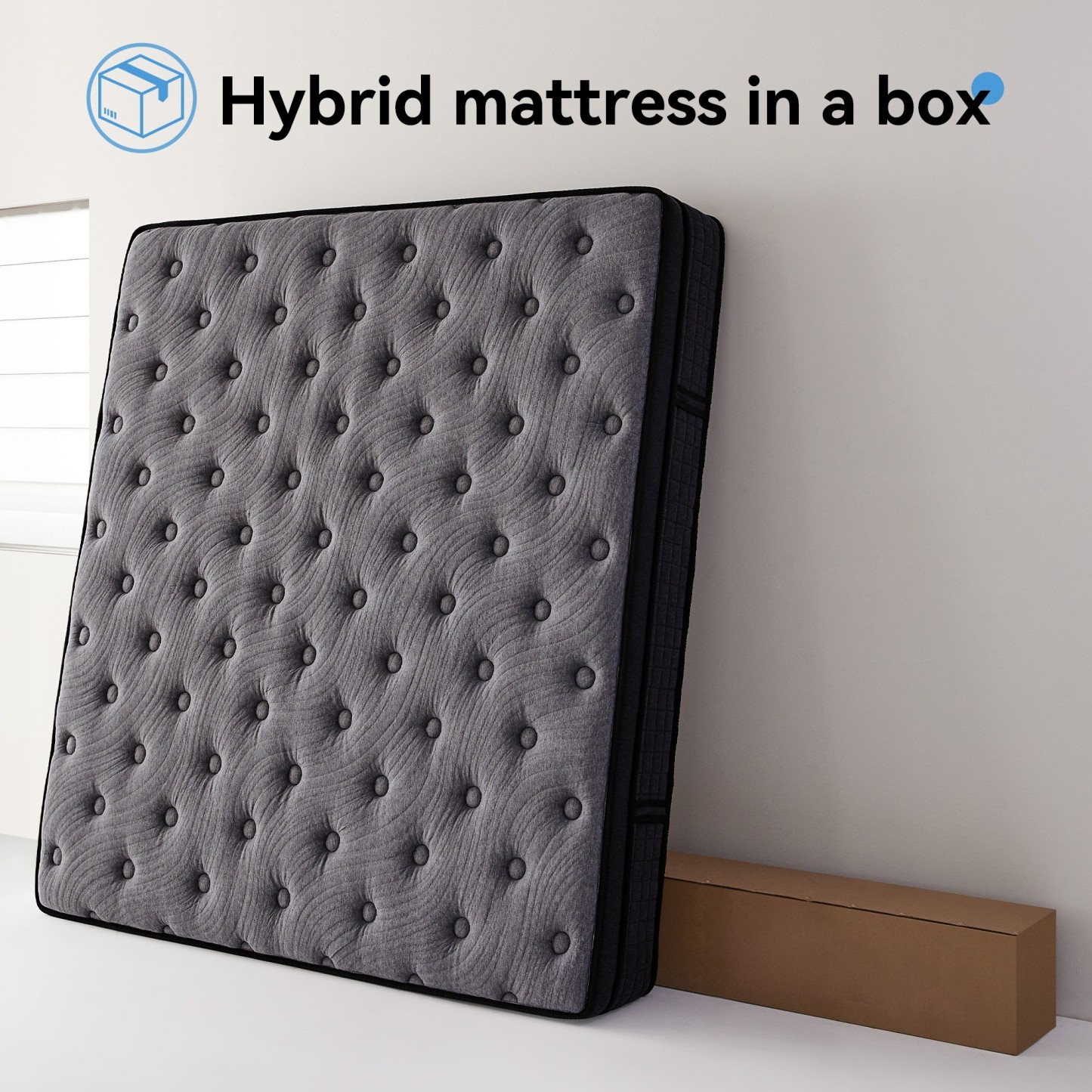 Sailvan Full Mattress, 12 Inch Hybrid Mattress in a Box, Gel Memory Foam and Pocket Spring for Motion Isolation &Pressure Relief, Medium Firm, Edge Support, CertiPUR-US Certified