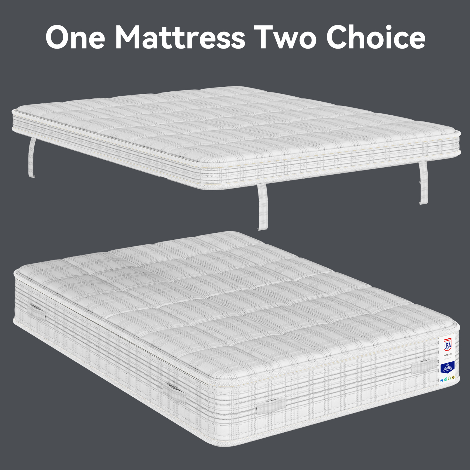 Sailvan Queen Mattress,13 Inch Gel Memory Foam Hybrid Mattress with Copper Ion Fabric Pocket Spring Mattress Queen Size in a Box, Medium Firm, Edge Support, CertiPUR-US Certified, Made in USA