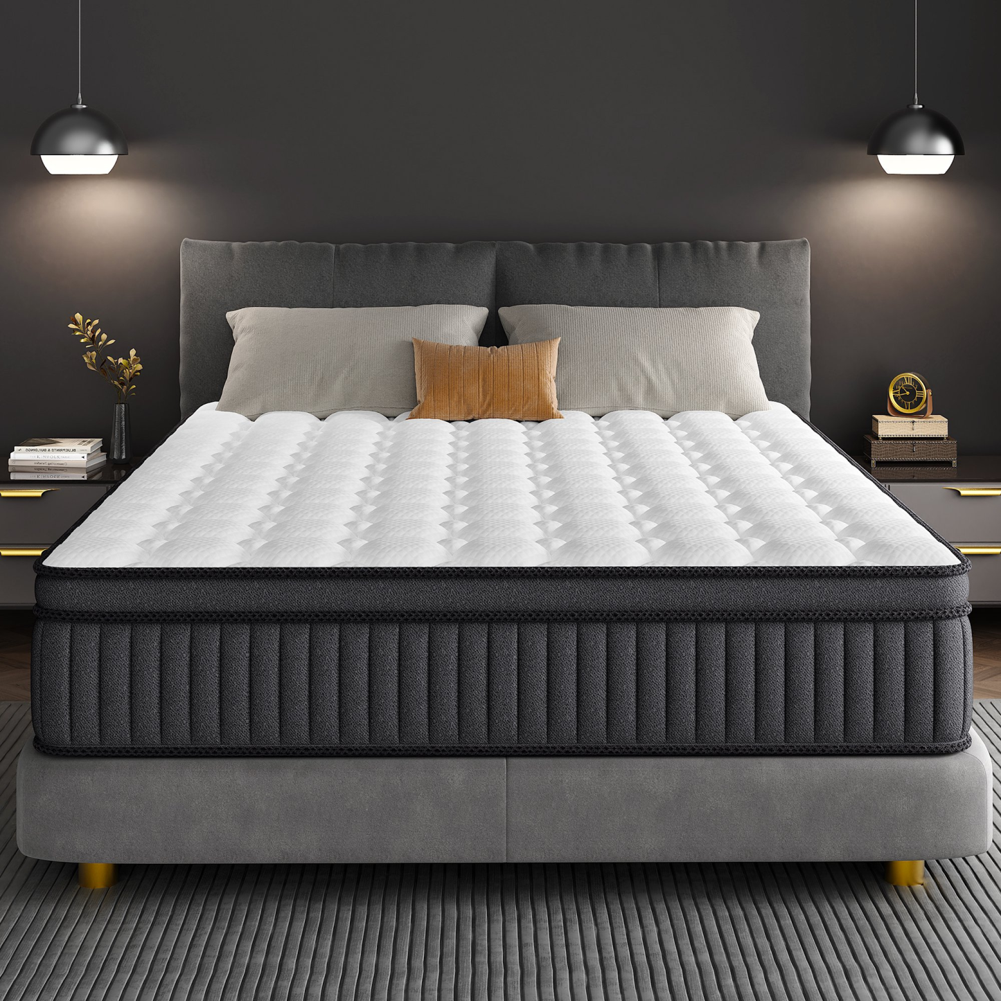 Sailvan Twin Mattress, 10 Inch Memory Foam Hybrid Mattress in a Box, w