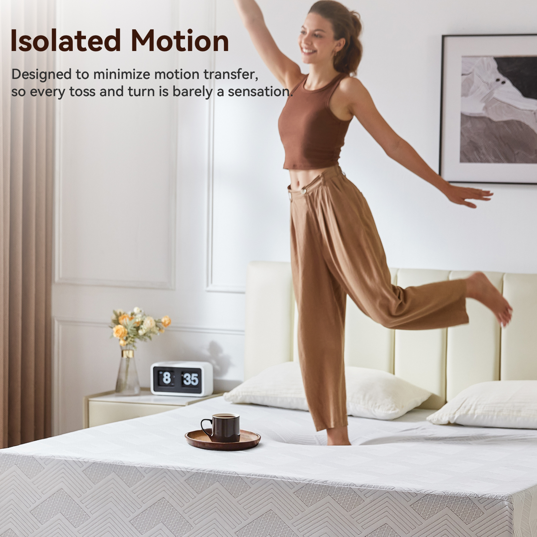 Sailvan Queen Mattress,12 Inch Queen Size Mattresses in a Box,Memory Foam Mattress ,for Motion Isolation&Lumbar Support & Pressure Relief,Medium Firm