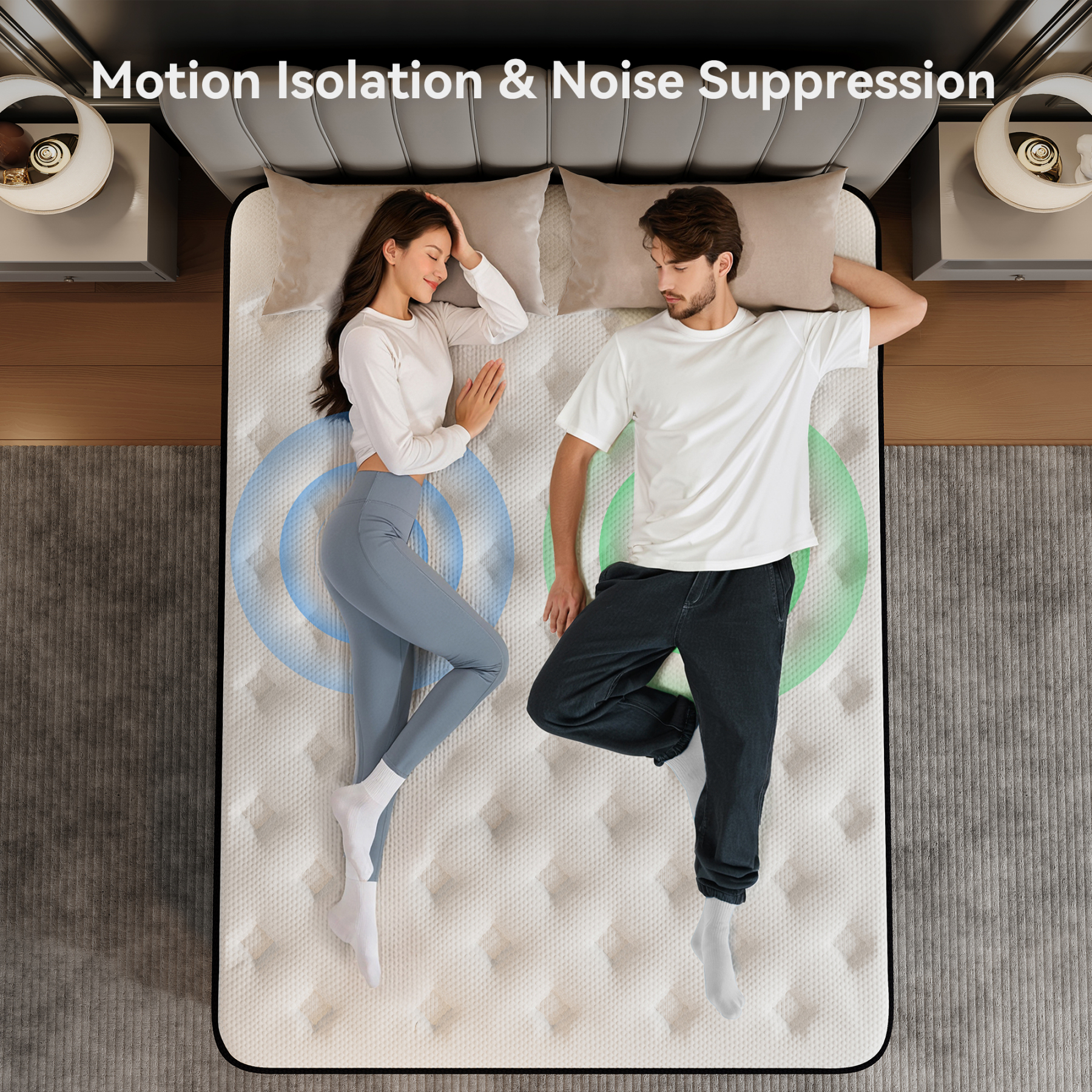 Queen Mattress 12 inch,Queen Size Mattress in a Box,Cooling Gel Memory Foam Mattress & Hybrid Spring Mattress for Medium Firm, Pressure Relief, Edge Support, CertiPUR-US