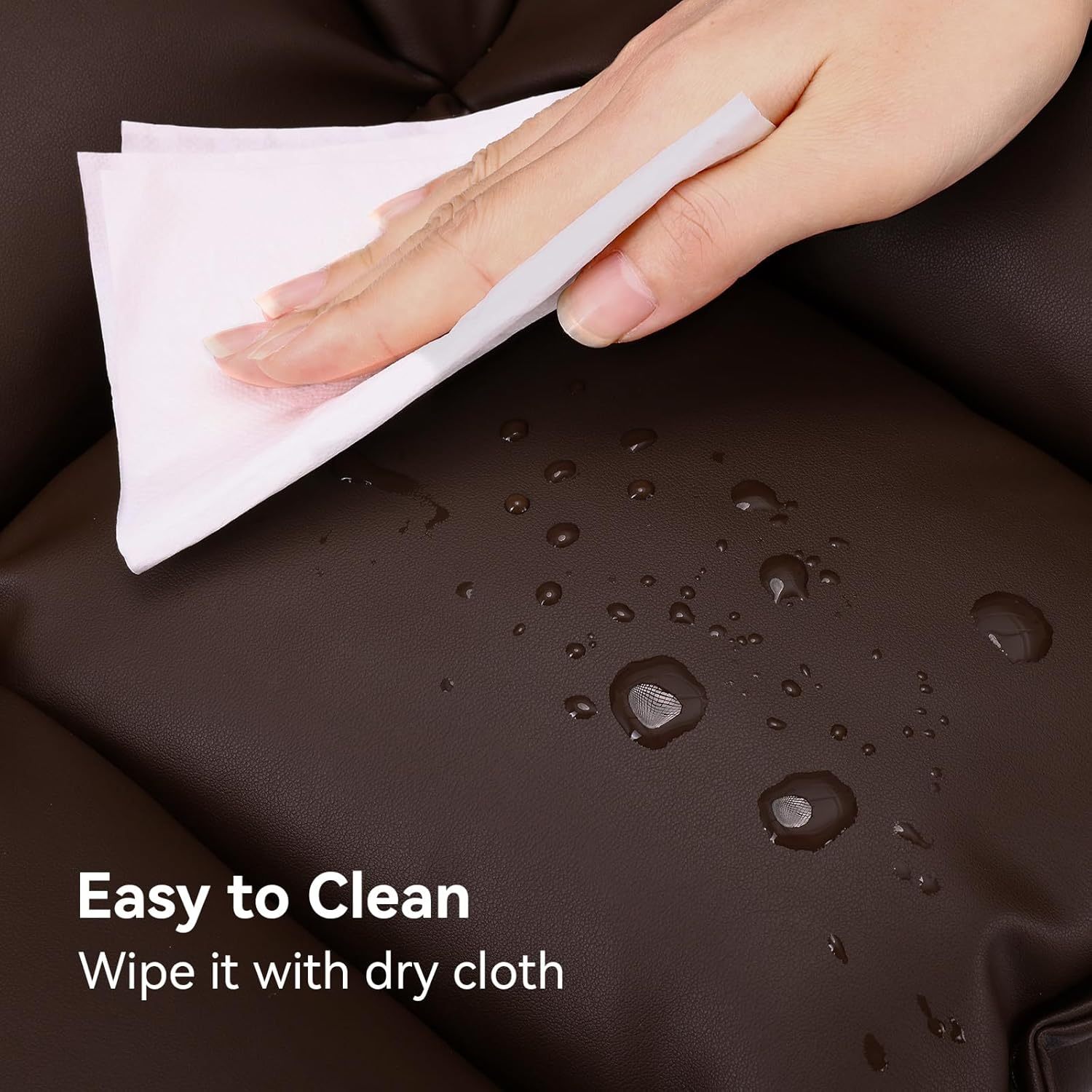 Sailvan Swivel Dining Chair Set, Faux Leather Upholstered Kitchen Chair, Mid Century Modern Dining Room Chair with Rotating Seats and Metal Legs for Home, Restaurant, Office (Black)