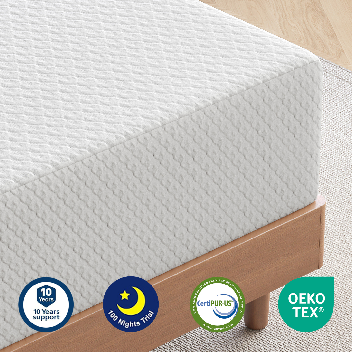 Sailvan Twin Mattress in a Box,Twin Bed Mattress 6/8 inch,Twin Memory Foam Mattress, Twin Size Medium Firm Mattress ,Washable Cover, Pressure Relief
