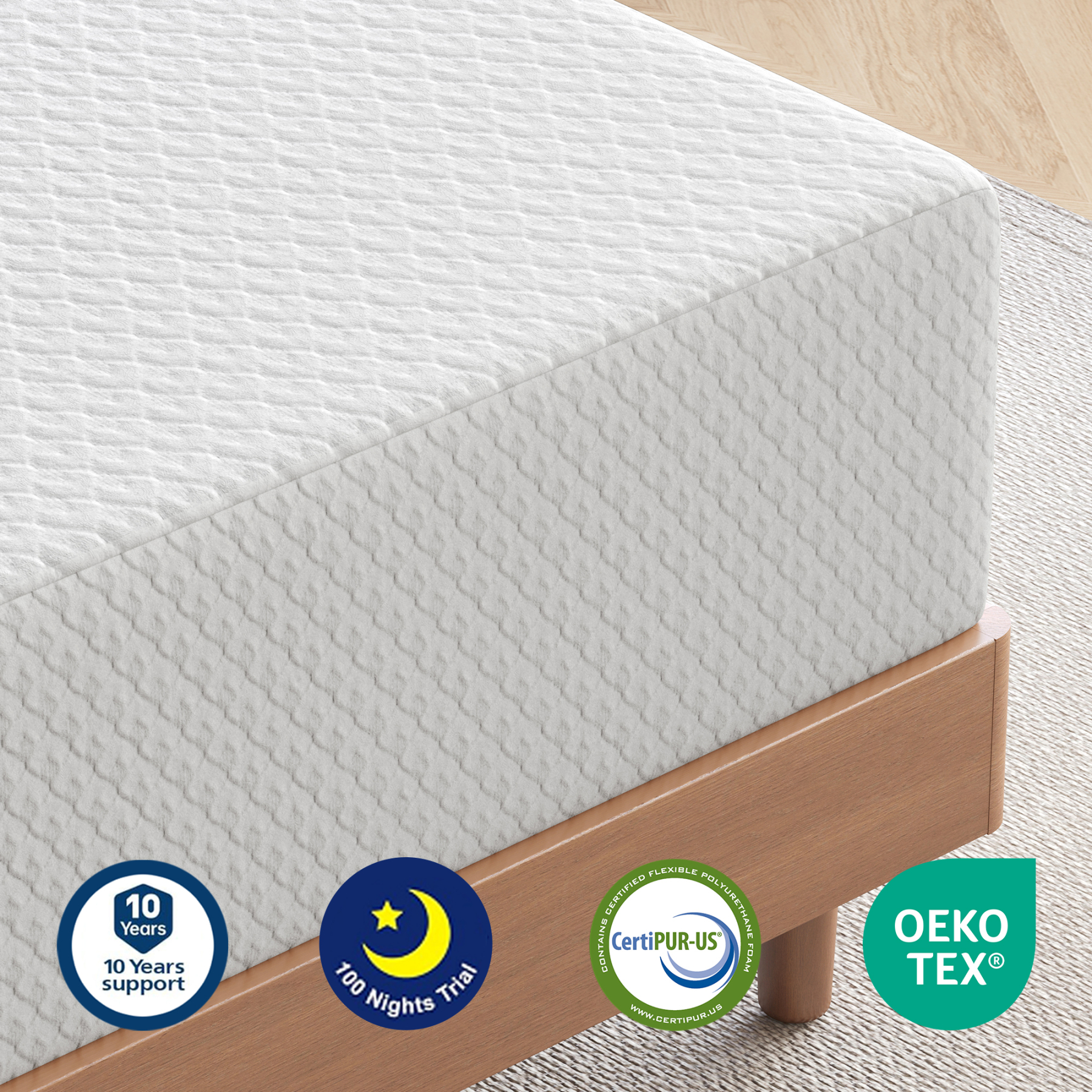 Sailvan Twin Mattress in a Box,Twin Bed Mattress 6/8 inch,Twin Memory Foam Mattress, Twin Size Medium Firm Mattress ,Washable Cover, Pressure Relief