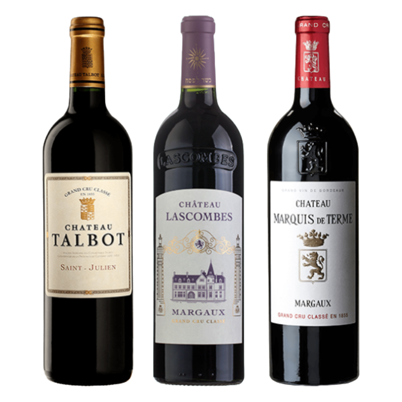 Bordeaux Iconic Trio Set (Lascombes +Talbot + Marquis de Terme)