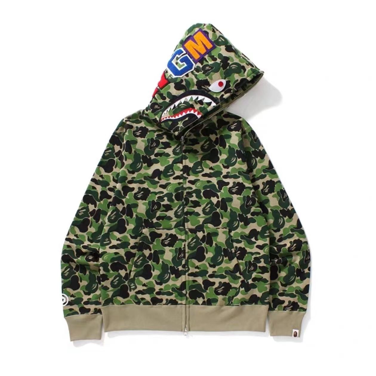 (期間限定割引価格) ABC CAMO SHARK FULL ZIP HOODIE （ユニセックス）