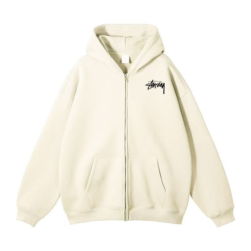 【期間限定割引価格】2024 BASIC STUSSY ZIP HOODIE（ユニセックス）