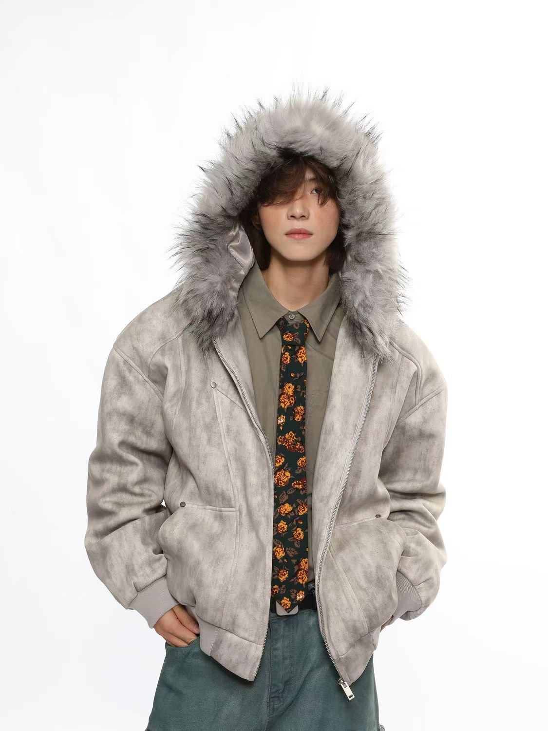 【2025特別割引価格】STUSSY American retro trendy hooded down jacket（ユニセックス）
