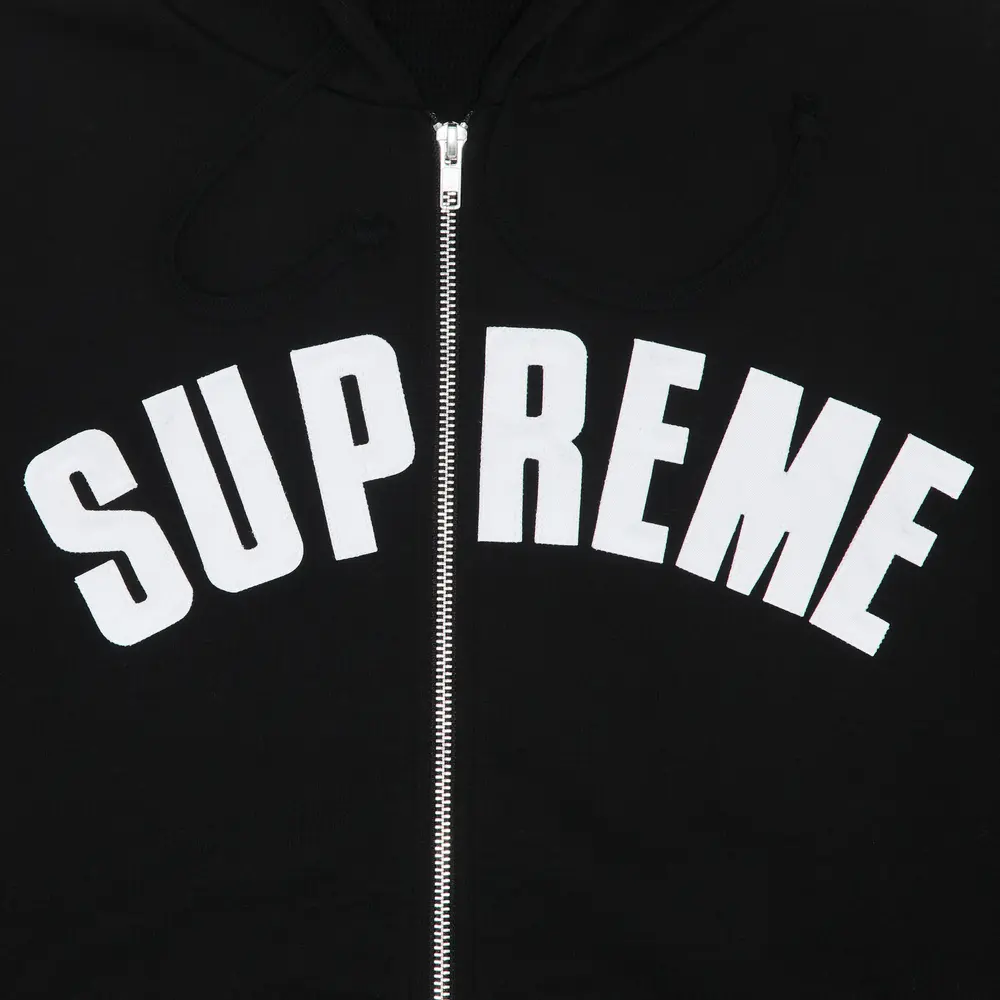 Supreme Arc Thermal Zip Up Hooded Sweatshirt 'Black'