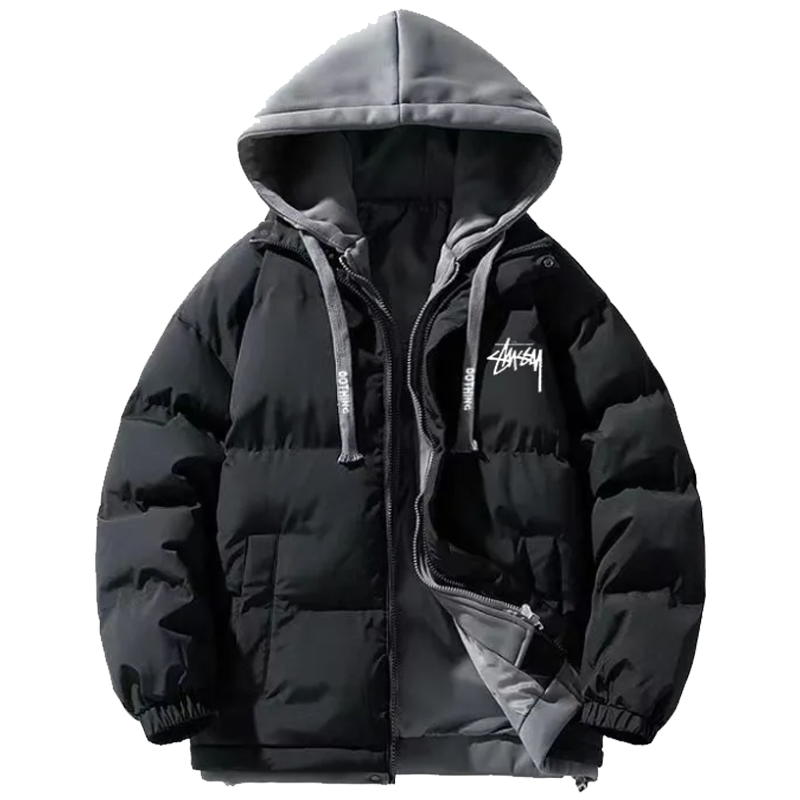 STUSSY オールインワン フーディ ダウンジャケット ～防風・防水・防寒（ユニセックス）