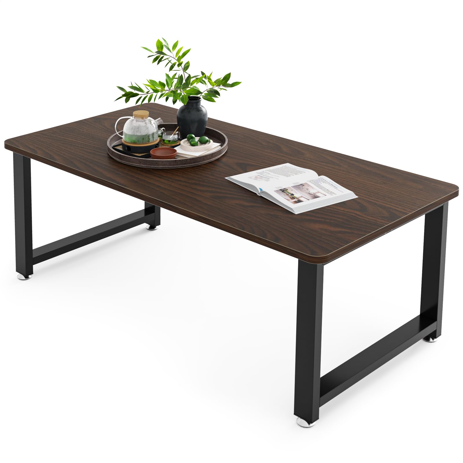 DEWEL ローテーブル 幅90cm リビング テーブル ちゃぶ台 座卓 センターテーブル コーヒーテーブル おしゃれ 木製 低い 和室 ロ