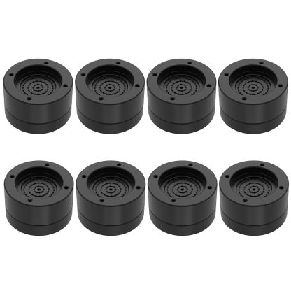 DEWEL 洗濯機用防振ゴム足 8個セット 洗濯機防振パッド 防振パッド 8個入り 家電家具用増高足 高さ調節 ノイズ低減 騒音防止 重ねて使用可能 騒音防止 