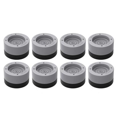 DEWEL 洗濯機用防振ゴム足 8個セット 洗濯機防振パッド 防振パッド 8個入り 家電家具用増高足 高さ調節 ノイズ低減 騒音防止 重ねて使用可能 騒音防止 