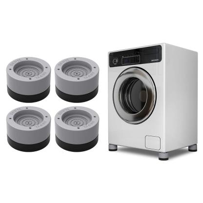 洗濯用防振ゴム DEWEL 防振かさ上げ台 9cm 高さ調整 4点セット底上げ 継ぎ脚 置き台 足パッド 重ねて使用可能 冷蔵庫 ソファー テーブル こたつ ベッドの高さあげ