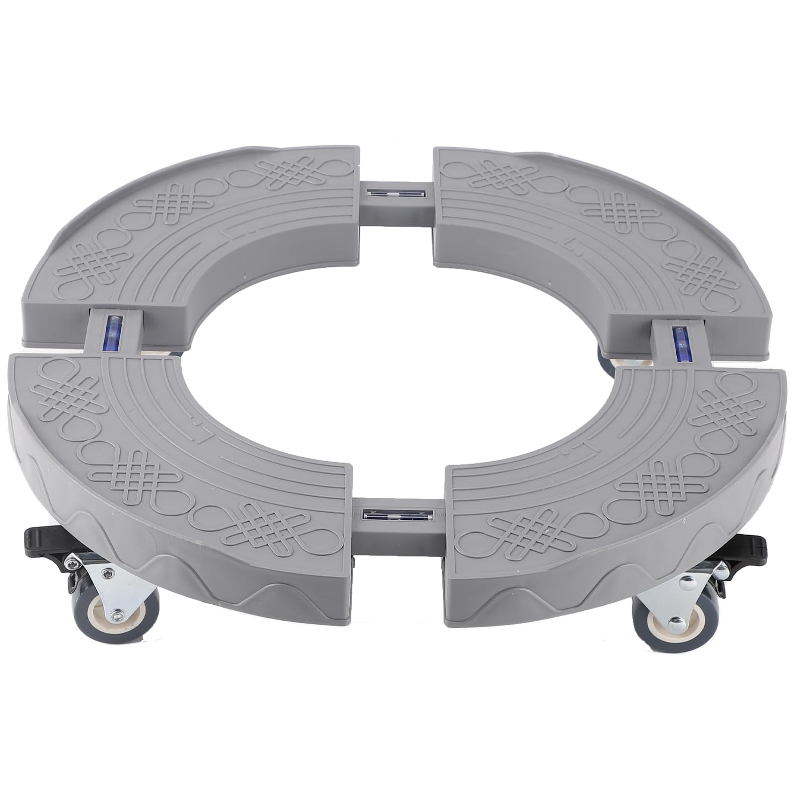 DEWEL 花台 鉢受プレート移動できる 植木鉢台 キャスター付き 伸縮タイプ サイズ調節可 ブレーキ付き 360°移動便利 調節可能 滑り止め 38.5-52.5cm伸縮可能 円形と矩形対応 高さ11㎝ 耐荷重200kg