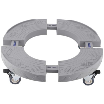 DEWEL 花台 鉢受プレート移動できる 植木鉢台 キャスター付き 伸縮タイプ サイズ調節可 ブレーキ付き 360°移動便利 調節可能 滑り止め 38.5-52.5cm伸縮可能 円形と矩形対応 高さ11㎝ 耐荷重200kg