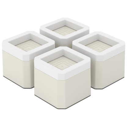 DEWEL 洗濯機かさ上げ台 高さ調節 洗濯機 冷蔵庫 ソファー こたつ用置き台 4個セット 防振防音ゴムマット 振動 異音吸収 滑り止め 床に傷防止