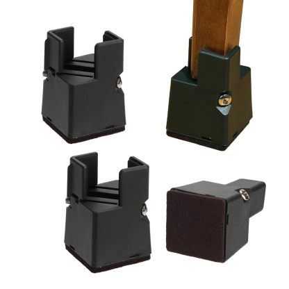 DEWEL 椅子継ぎ足 テーブル継ぎ足し高さを上げる こたつ継ぎ足 4個セット家具脚 テーブル脚台 テーブル高さ調整器具 こたつ足 高さ50mm/100mm (高さ5CM)