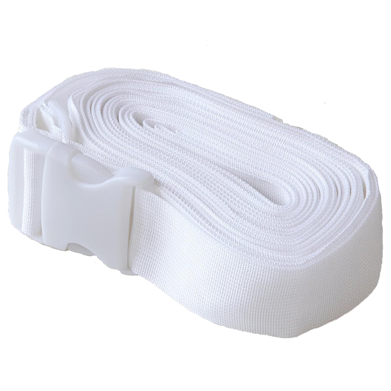 DEWEL ベッド マットレスバンド 固定ベルト 連結ベルト マットレス用 ズレ防止 連結 隙間 2台用 バンド 隙間防止 ホワイト 長さ1000×幅5㎝