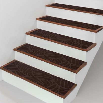 DEWEL 階段マット 階段カーペット 階段用滑り止め 厚み4.5mm 700*200 mm 15枚入り 吸着マット 転倒防止 子供/高齢者/ペット安全対策に 繰り返し使用可能 足腰負担軽減 粘着剤なし キズ防止 ステップマット 簡単取り付け 階段敷き 滑り止めマット 階段用 階段クッション 清潔しやすい 床暖房対応